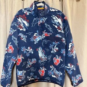 Patagonia Aloha Rickshaw Synchilla Snap T Fleece Pullover Mens Jacket Coat RARE